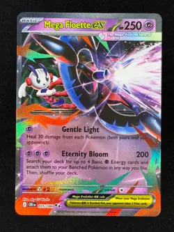 Mega Floette ex 035/086 ME04: Chaos Rising Pokemon NM/M Penny and Top Loaded - Image 1