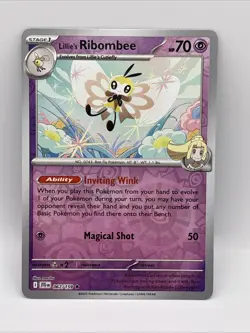 Pokemon TCG Lillie's Ribombee Journey Together 067/159 Reverse Holo - Image 1