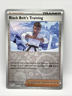 Black Belt's Training 145/159 Common Journey Together Pokemon Reverse Holo - Image 1