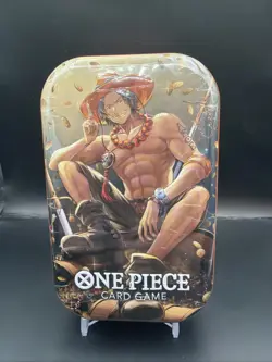One Piece Tin Pack Set Vol. 2 Portgas D. Ace Tin FACTORY SEALED - Image 1