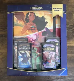 Disney Lorcana The First Chapter Rise of Floodborn Sealed Portfolio Bundle Box - Image 1