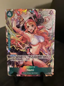 Bandai One Piece Card Game Nami OP14-031 Special Alt Art Foil EN - Image 3