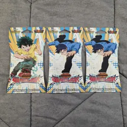 LOT OF 3 My Hero Academia CCG Heroes Clash Booster Packs Sealed – 10 Cards Each - Image 1