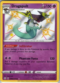 Dragapult SV062/SV122 Shining Fates: Shiny Vault - Pokemon Card - NM - Image 1