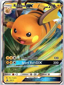 Raichu GX SM213 SM Promos - Pokemon Card - NM - Image 1