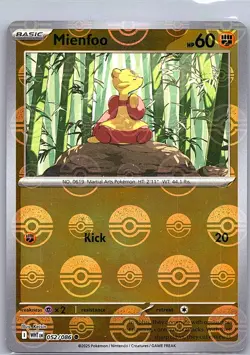 Mienfoo (Poke Ball) 052/086 SV: White Flare - Pokemon Card - NM - Image 1