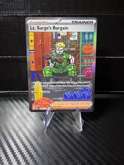 Lt. Surge's Bargain SIR Mega Evolution 185/132 Pokemon TCG NM - Image 1