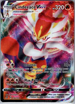 Cinderace VMAX 036/192 SWSH02: Rebel Clash - Pokemon Card - NM - Image 1