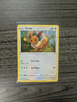 Pokemon TCG Eevee SWSH095 Sword & Shield Promo Holo Card - Image 1