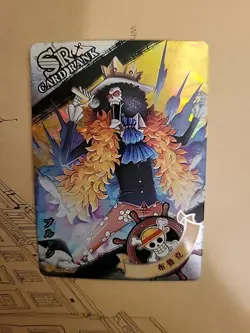 Brook Soul King One Piece Anime Manga SR Doujin Foil Semi Holo Card OP01-SR09 - Image 3