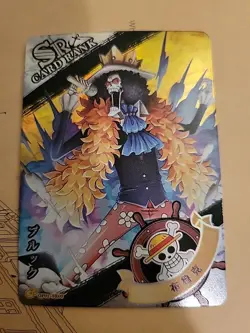 Brook Soul King One Piece Anime Manga SR Doujin Foil Semi Holo Card OP01-SR09 - Image 4