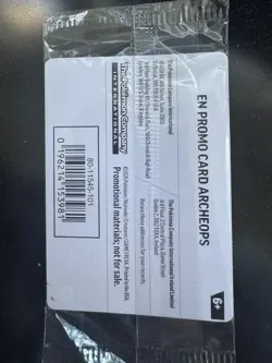 Pokemon Chicago Field Museum - Fossil Exhibit Archeops Promo Card SEALED - Image 2