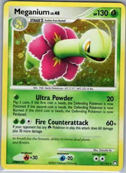 Meganium 13/123 Holo Mysterious Treasures - Pokemon Card - NM - Image 1