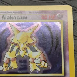 Alakazam 1/102 Holo Rare Base Set WOTC Pokemon Card VLP - Image 5