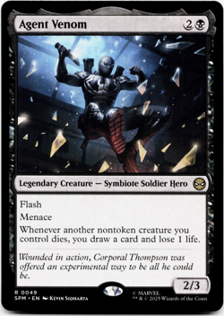Agent Venom [Marvel's Spider-Man] MTG Magic - NM/M 💀 - Image 3