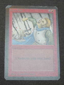 Magic MTG Beta Stone Rain Magic the Gathering LP Red Sorcery Beta Edition - Image 1