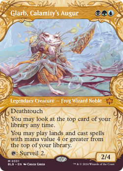 Glarb, Calamity's Augur (Showcase) Bloomburrow - Near Mint Foil - Image 1