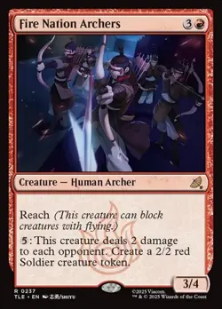 Fire Nation Archers TLE NM MTG - Image 1