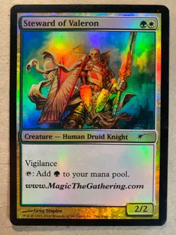 MTG 1x FOIL Steward of Valeron Convention Promo Pauper Magic the Gathering x1 LP - Image 1