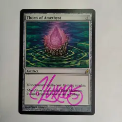 MTG Thorn of Amethyst Lorwyn - Signed by Artist Chuck Lukacs (Pink) - Image 1