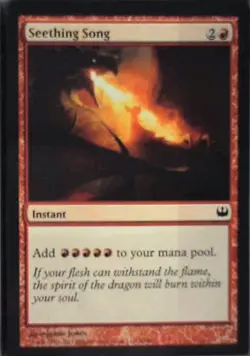 Seething Song - Duel Decks: Knights vs. Dragons: #70, MTG Lp C287 - Image 1