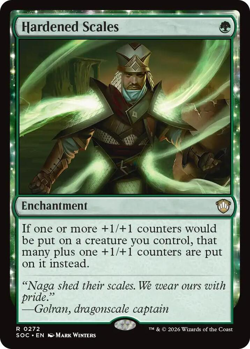 MTG Magic 1x Hardened Scales (M/NM) Commander Secrets of Strixhaven - Image 1