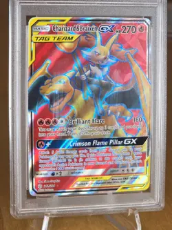 Charizard & Braixen Tag Team GX FA 212/236 - Cosmic Eclipse Pokemon TCG- PSA 9 - Image 4