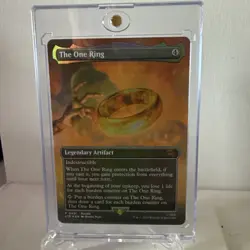 Wizards of the Coast The One Ring Borderless Promo Foil Legendary Artifact P0451 - Image 1