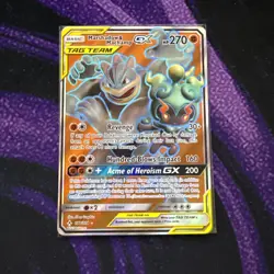 The Pokemon Company Marshadow & Machamp GX 82/214 Unbroken Bonds TAG TEAM Holo - Image 1
