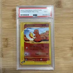 2002 Pokemon Expedition Reverse Holo Charmander #97 /165 PSA 8 - Image 1