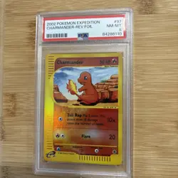 2002 Pokemon Expedition Reverse Holo Charmander #97 /165 PSA 8 - Image 5