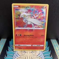 Reshiram 017/072 Shining Fates - Amazing Rare Pokemon TCG Card NM Near Mint - Image 1