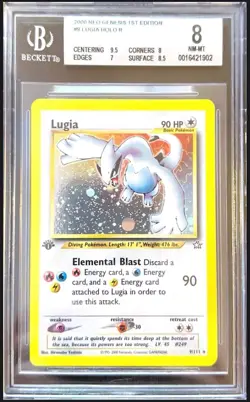 The Pokemon Company Lugia 9/111 Neo Genesis Holo Rare 1st Edition BGS 8 (2000) - Image 1