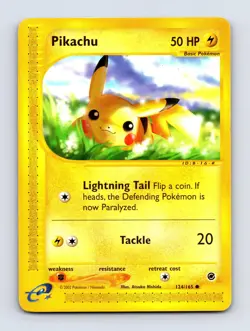 Pikachu 124/165 Common Expedition Base Set - Image 1