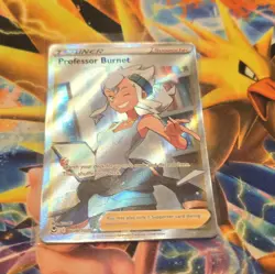 Professor Burnet TG26/TG30 Silver Tempest Trainer Gallery Full Art Holo UR Eng - Image 1