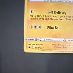 Pikachu SWSH234 Holo Promo - Pokemon GO Black Star Promo - Image 2