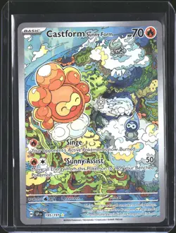 Castform Sunny Form 195/191 Illustration Rare Surging Sparks Pokemon NM/M - Image 1