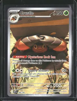 Crustle 186/182 Illustration Rare Destined Rivals Pokemon NM/M - Image 1