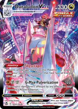 Duraludon VMAX TG21 Silver Tempest Trainer Gallery Full Art Holo NM Pokemon - Image 1