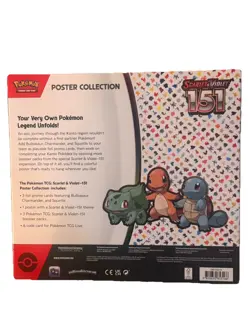 Pokemon TCG Scarlet & Violet 151 Poster Collection SEALED Pokemon 820650853166 - Image 2