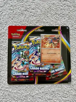 Pokemon TCG Chaos Rising Blister 3pk with Charmeleon Promo | New & Sealed ✅ 🚀 - Image 1