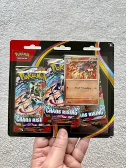 Pokemon TCG Chaos Rising Blister 3pk with Charmeleon Promo | New & Sealed ✅ 🚀 - Image 3