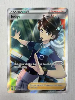 Pokemon Judge TG25/TG30 Ultra Rare Silver Tempest Trainer Gallery Full Art NM - Image 1