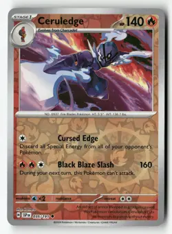 Ceruledge 035/191 Uncommon Surging Sparks Pokemon Reverse Holo Near Mint - Image 1