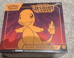 Pokemon TCG Scarlet & Violet Obsidian Flames Factory Sealed Elite Trainer Box - Image 1