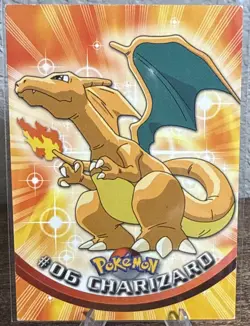 1999 Topps Pokemon TCG Charizard #06 Non-Holo TV Series 1 Blue Logo - Image 1