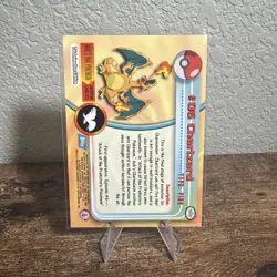 1999 Topps Pokemon TCG Charizard #06 Non-Holo TV Series 1 Blue Logo - Image 2