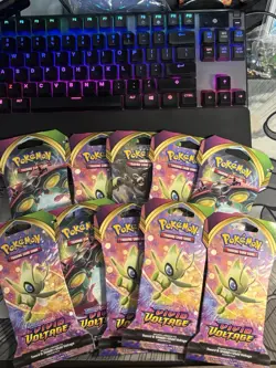 Pokemon TCG Vivid Voltage Sleeved Booster Pack Lot of 10 Factory Sealed - Image 1