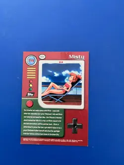 1999 Topps Pokemon TV Animation Edition TV 3 Misty Pokemon Non Holo - Image 2