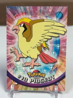 1999 Topps Pokemon #18 Pidgeot (TV Animation Series 1) 1st Print Blue Logo NM - Image 1